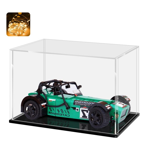 LASOA Acrylic Display Case for Collectibles, Alternative Glass Display Box