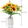 Sunflower Lamp Artificial LED Night Light Flower Table Lamp Battery