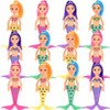 12 Pack Mermaid Dolls Pretend Playset - 6" Mini Figures