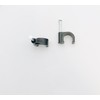 9mm Black Round Cable Clips Wire Nail Clips Holder Cable