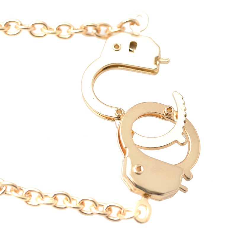 Spinningdaisy Gold Plated Handcuff Bracelet