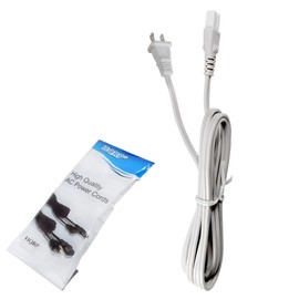 HQRP AC Power Cord Compatible with VIZIO E-Series E320-B2 E320B2 E320i-B0 E320iB0 E320i-B1 E320iB1 E320i-B2 E320iB2 E390-B0 E400i-B2 LED LCD HDTV Smart TV Mains Cable, White