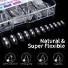 3D Diamond Nail Tips Extension | 12 Sizes Transparent Acrylic