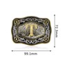 YOQUCOL Western Belt Buckle Initial Alphabet Letter Cowboy Rodeo Belt
