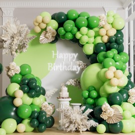 AULE Kit Arco Palloncini Verdi: 155 Pezzi Set Ghirlanda Palloncino