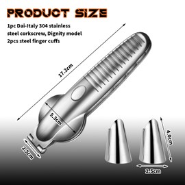 Moguri Nutcracker Made of 304 Stainless Steel with Non-Slip Handles, Includes Two Steel Finger Guards, Perfect for Walnuts and Hazelnuts