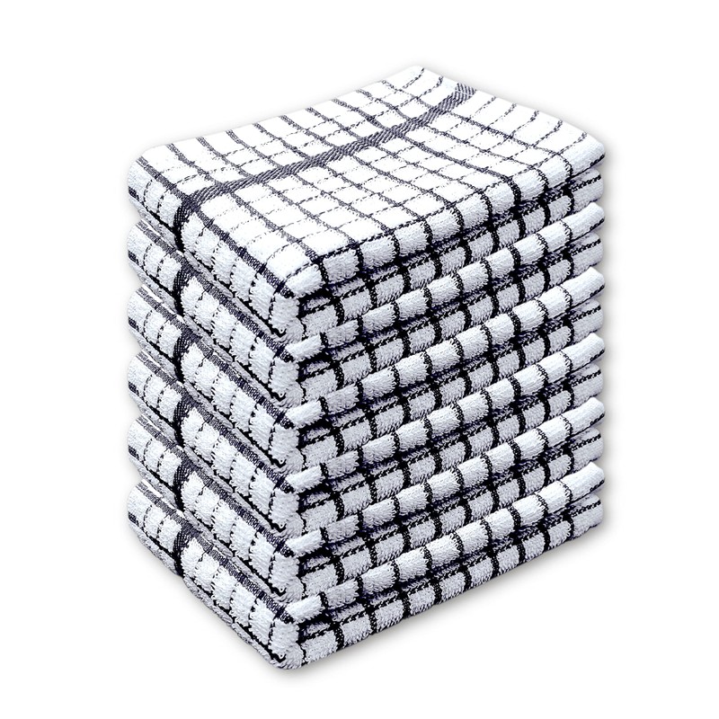 A & B TRADERS 100% Cotton Terry Towelling Tea Towels