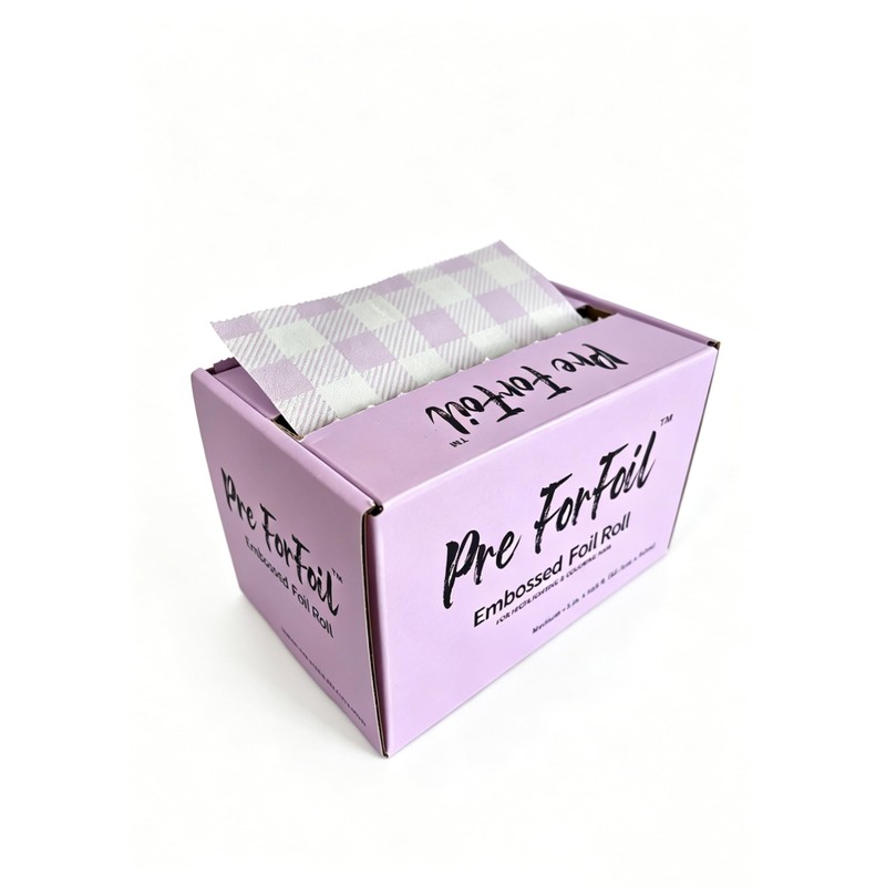 Lilac Design Embossed Aluminum Foil Roll – 5 inch x