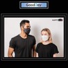 FLEXMON [Happy Life] Premium 3D Black KF94 Face Mask, Good