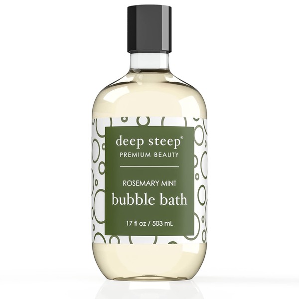Deep Steep Bubble Bath, Rosemary Mint, 17 Ounce