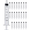 HaBeuniver 3ml Luer Slip Syringe with Measurement - 50 Pack
