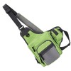 Polyester Multifunctional Fishing Tackle Crossbody Bag with Adjustable Shoulder Straps(Green