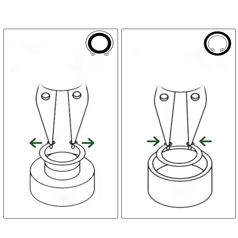 Ronyme 4Pcs 7 Inch Snap Ring Pliers Set Versatile Internal