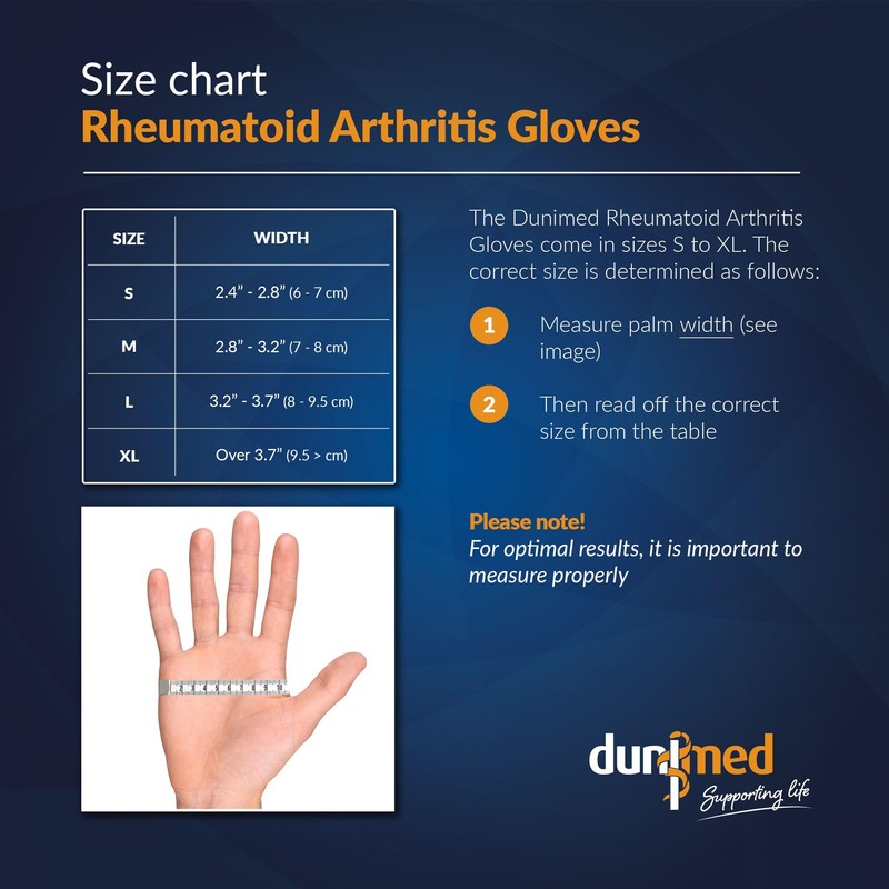 Dunimed Rheumatism Gloves with Non-Slip Coating (Pair)