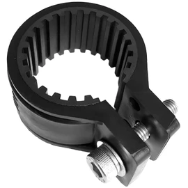 Kouei Kasei KFBS21B-6705 Anti-Vibration Resin Pipe Clamp, 3.1 inches (80 mm), Fixed Bracket, Stay, Pinched, Rubber Included, Large, Outdoor DIY, Black