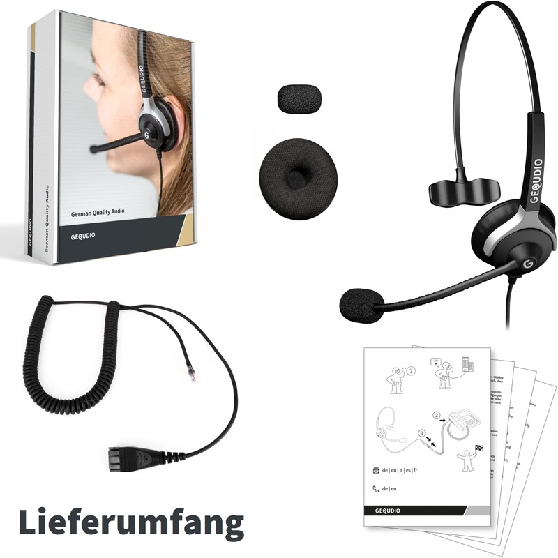 GEQUDIO Headset Compatible with Unify OpenStage 30 40 60 80