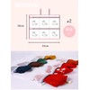 OCENYU Laundry Bag for Socks, 6 Pockets, 2 Packs of