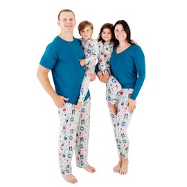 Dreamiere Letters to Santa | Bamboo Viscose Family Pajama Set for Moms, Dads & Babies | Matching Sleepwear for Sensitive Skin | Tagless Convertible Footies | Breathable Loungewear - 12-18 M