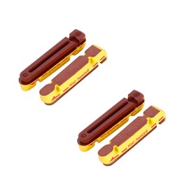 Pastillas de freno de llanta de carbono, corcho y compuesto de carbono, compatibles con Shimano All Road Bike Series incluyendo Dura Race/Utegra / 105 y SRAM, paquete de 2 pares