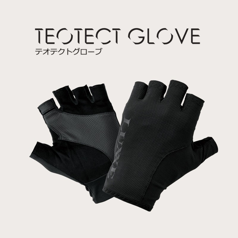 Gamakatsu Luxe TEOTECT Short Finger Gloves #3 Ice Gray L