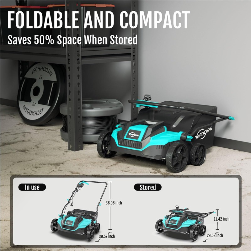2-in-1 Scarifier and Dethatcher – Deep Soil Revitalization with High-Torque