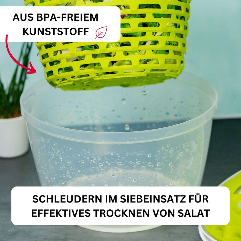 Westmark Salad set: 1 salad spinner, 4.4 litres + 1