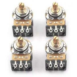 The Art Of Tone 4x CTS 500K Pot 3/8” Short Split Shaft Audio Taper Push/Pull DPDT