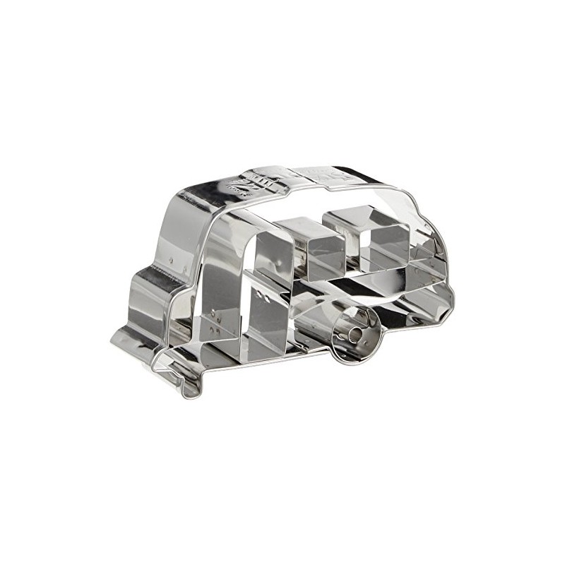 Staedter Caravan Shape Cookie Cutter, Stainless Steel Silver, 8 x
