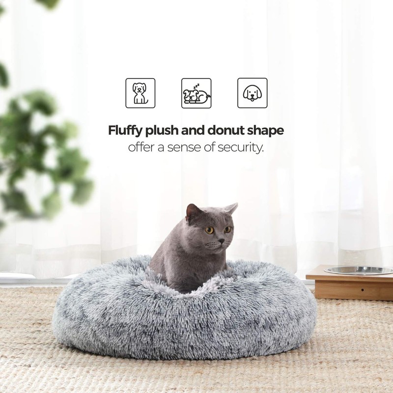 Feandrea Feandrea Dog Bed, Donut Cat Bed, Fluffy Calming Pet