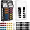 BetyBedy 12 Way Fuse Block, 12V Marine Fuse Box with