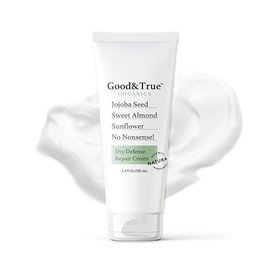 Measurable Difference-Good & True Organics - Crema reparadora para piel seca con jojoba, almendras dulces y girasol - Restaura la humedad, suaviza y d