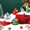 Outus 61 Pcs Glitter Christmas Tree Ornament Set Glitter Shatterproof