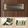 Mail Slot Antique Brass,13Inch Stainless Steel Mail Slot Cover for