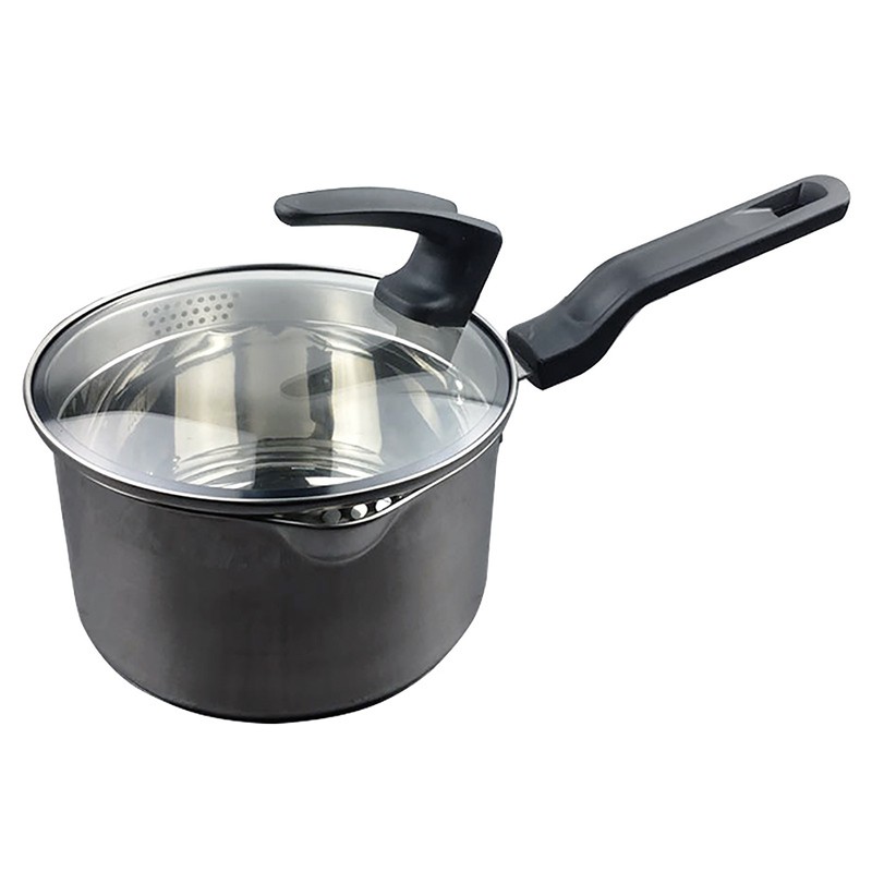 Milk Pot Thicken Stainless Steel Small Pot Nonstick Saucepan Portable