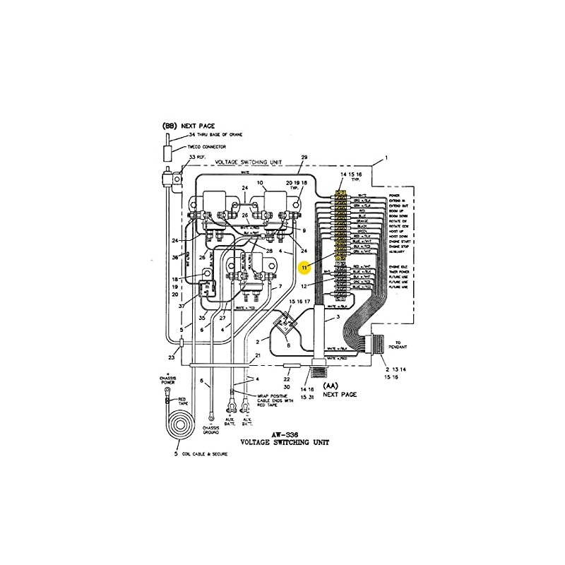 Auto Crane Terminal Board 6352 B