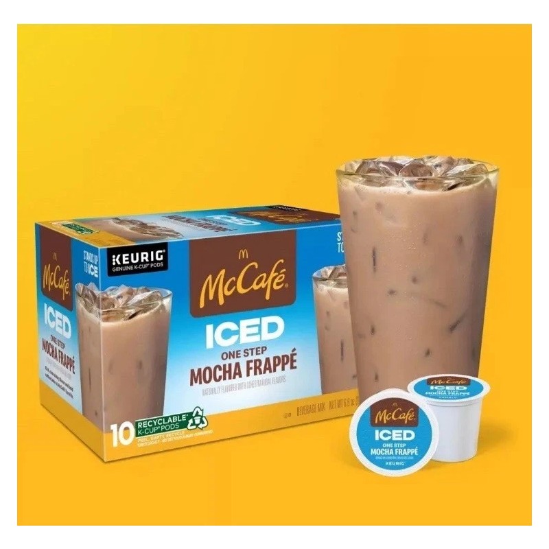 +ONE McCafe, ICED One Step Mocha Frappe K-Cup Coffee Pods,
