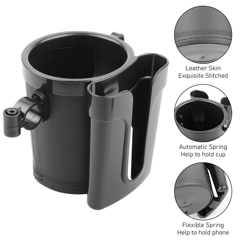 Bike Moble Phone Cup Holder Handlebar with Cell Phone Keys