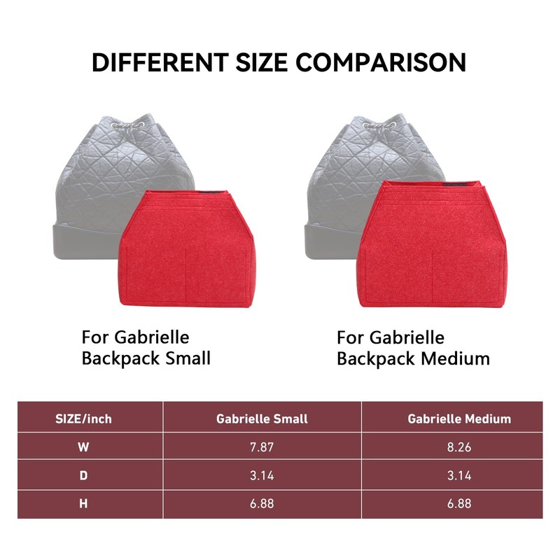 jiesinlov Purse Organizer Insert for Bag,Felt Bag Organizers for Gabrielle