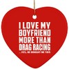 Designsify Christmas Tree Decoration, I Love My Boyfriend More Than