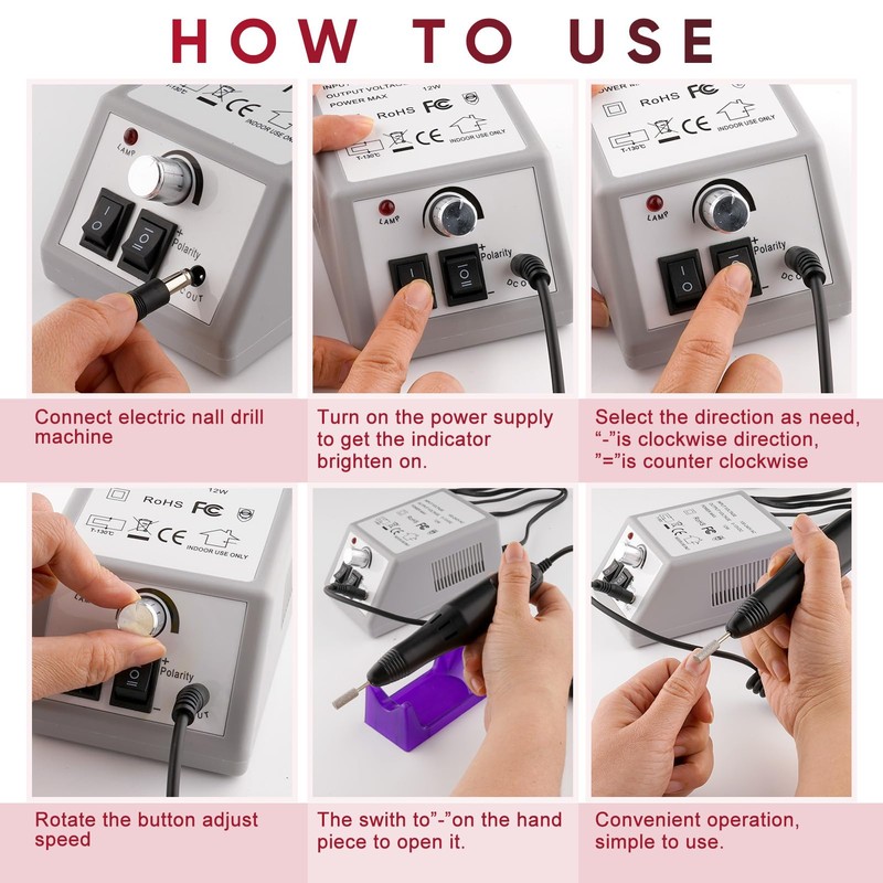 Professional Electric Nail Drill Machine Nails File Manicure Pedicure Set