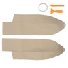 Ymiko 1 Pair Front Door Trim Armrest Cover Replacement for