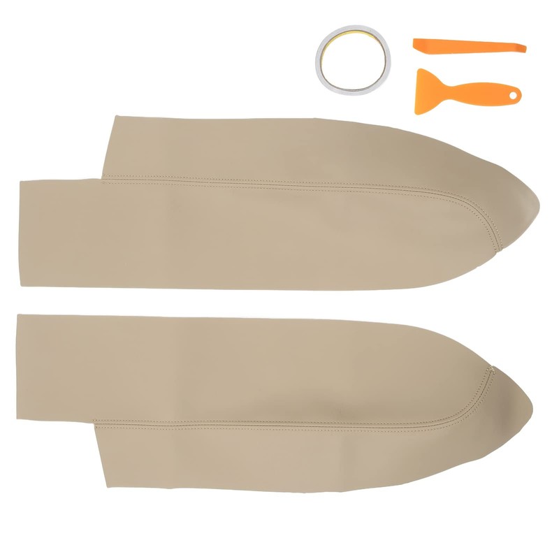 Ymiko 1 Pair Front Door Trim Armrest Cover Replacement for
