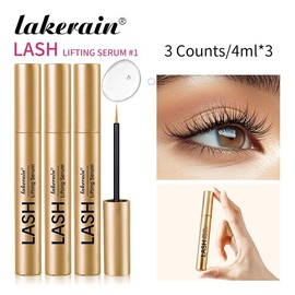 lakerain Hydrating Eyelash Care Serum, 3 Counts Nourishing Eyelash Lengthening Essence, Moisturizing Eyelashes Care Products for Daily Use