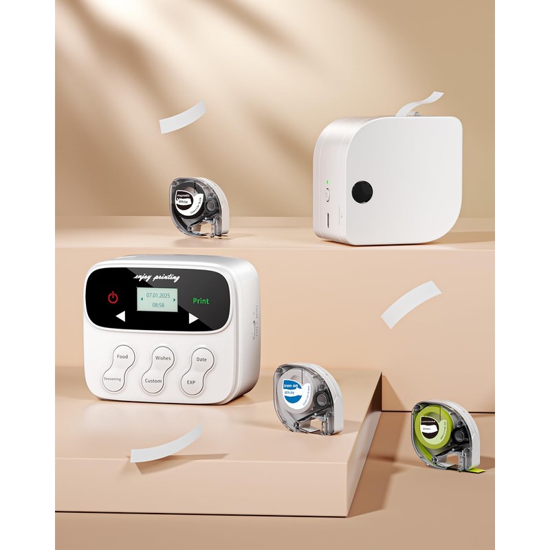 Phomemo Memoking P12Pro F12 Compatible with Label Printers, Genuine Thermal
