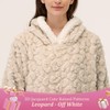KAWAHOME 3D Pattern Wearable Blanket Hoodie Oversized Warm for Women