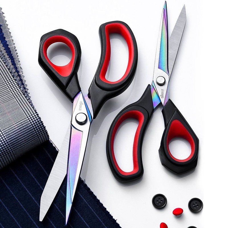 LIVINGO 8.7 inches (22 cm) Scissors, Cloth Scissors, Forged Stainless