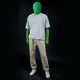 Akozon 2 Pieces Chromakey Green, Chromakey Green Screen Universal Invisible Effect Background Gloves for Photography, Photo, Video, Film, Post Production