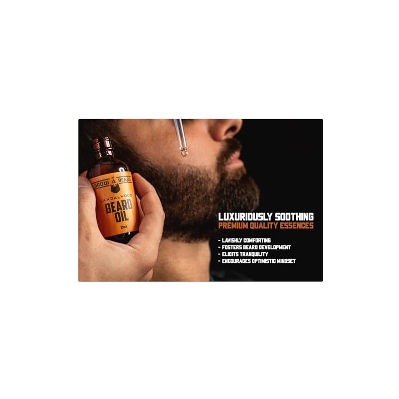 Grow Alpha Beard Lsamo Barba Bigote Kit Cuidado Aceite