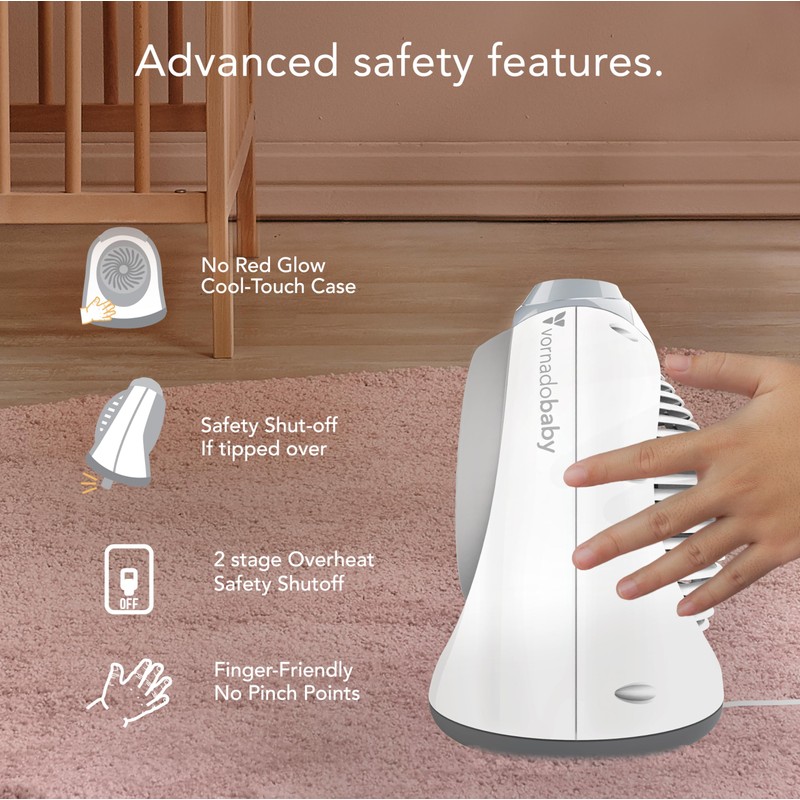 Vornadobaby Tempa Nursery Space Heater, Electric Space Heater for Baby