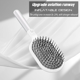 WYNK Detangler Hair Brush, Ultra-Soft Bristles，Great For Hair Treatments Pain Free Brush For Women, Men, Wet Dry Damaged Hair
